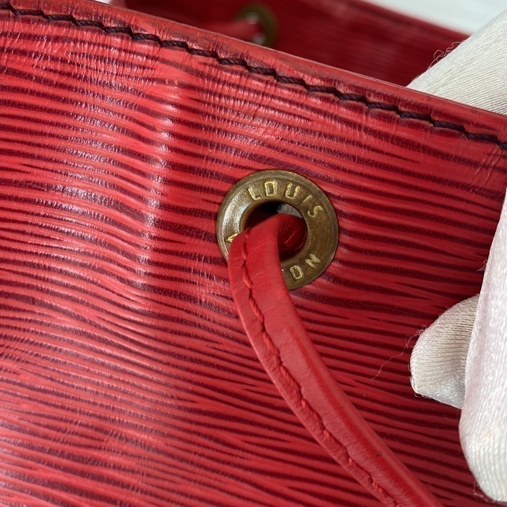 Louis Vuitton Red Epi Leather Noe GM Like New with COA 1992 Pristine Condition - Picture 13 of 16